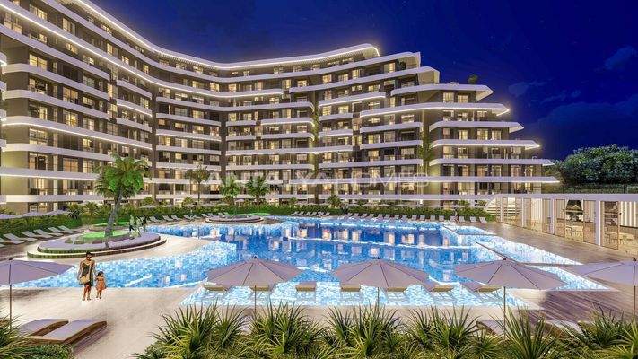 Real Estate in a Project with Pools in Altıntaş Antalya