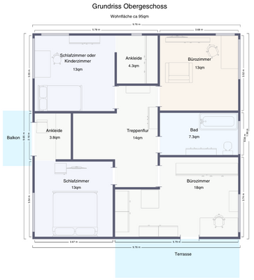 Grundriss Obergeschoss