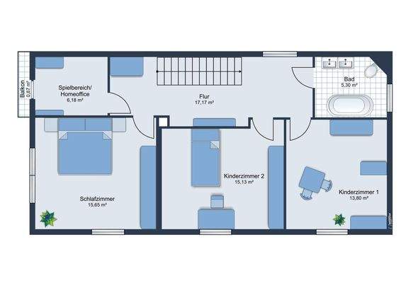 Grundriss Obergeschoss