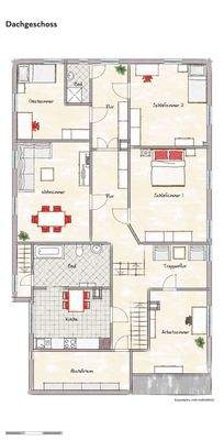 Grundriss Obergeschoss, beispielhaft