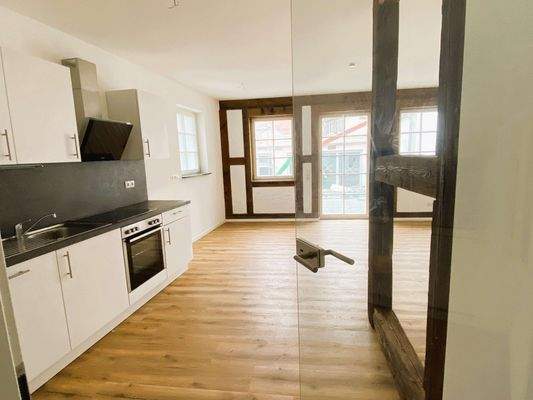 Blick in das Wohnzimmer