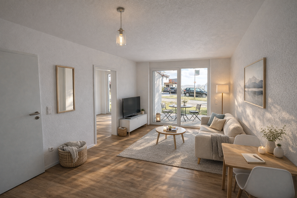 Ost-Terrasse + Gärtchen