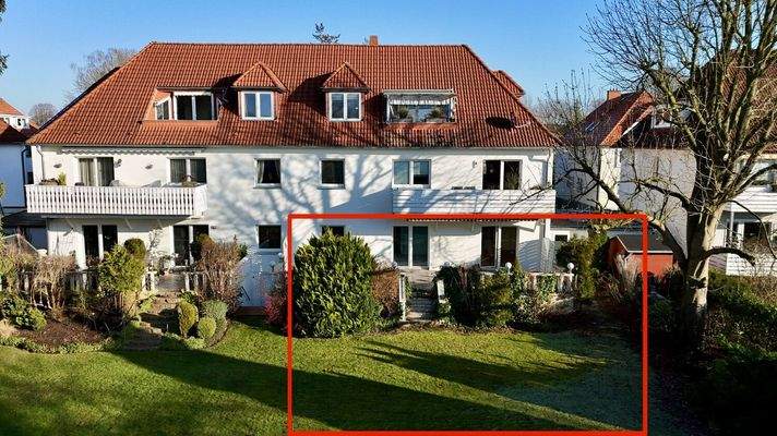 Wohnung und Gartenanteil