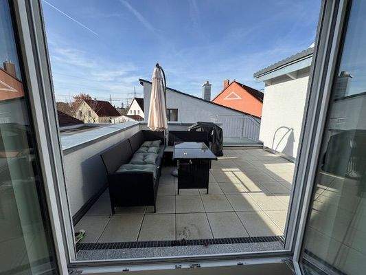 Blick zur Terrasse
