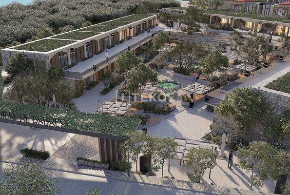 Detached Villas in a Project with Shopping Center in Bodrum