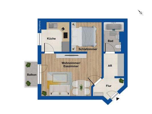 Grundriss - 1. Obergeschoss