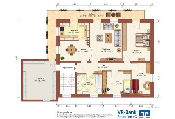 Grundriss Obergeschoss