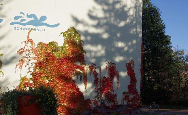 Angrenzende Schwimmhalle
