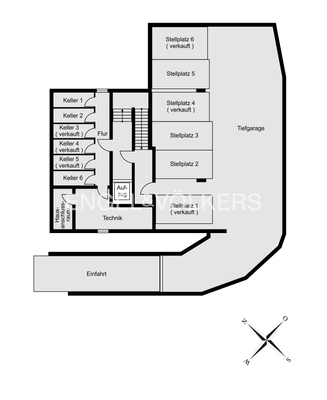 Grundriss TG-Bereich