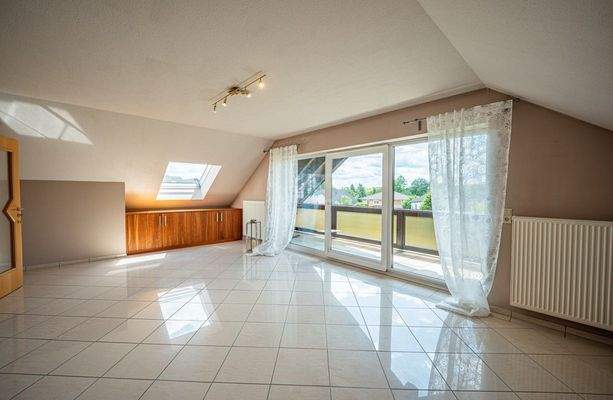 Wohnbereich im Dachgeschoss