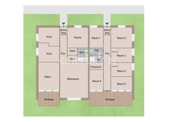 Grundriss Bungalow