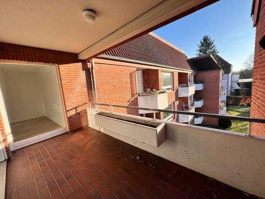 Balkonansicht mit Gebäuden