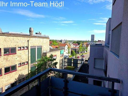 Blick vom Balkon