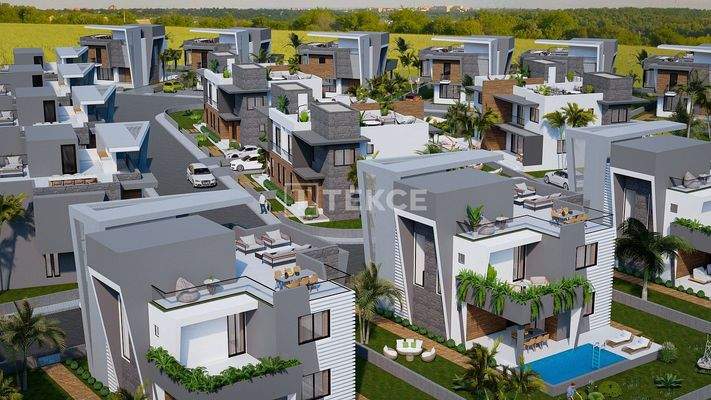 Villas with Private Gardens in İskele Ötüken