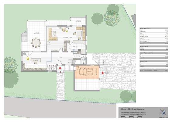 Grundriss - Eingangsebene E0 -