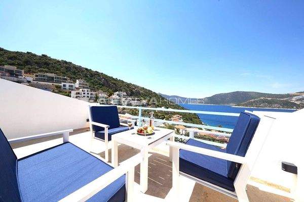Furnished Sea View Villa Near the Beach in Kalkan Kışla