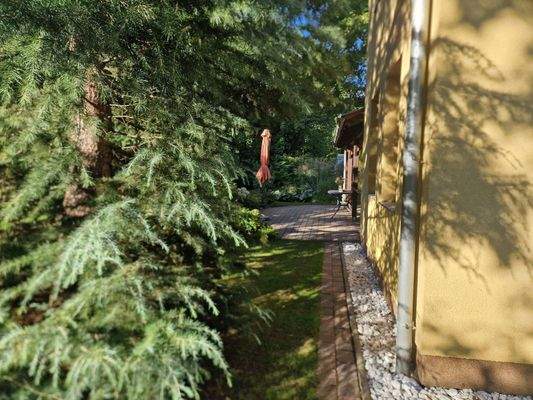 Blick auf die Terasse