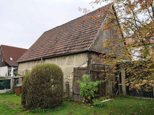 Scheune vom Garten aus