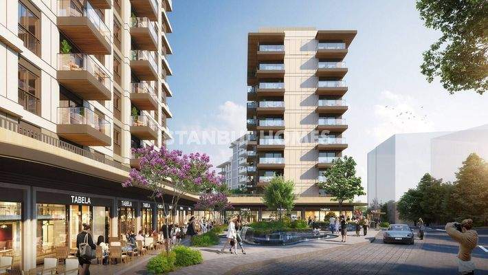 Apartments in a Project 150 M from the Metro in Istanbul Sisli