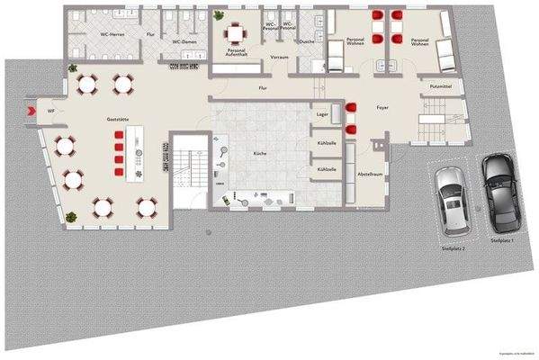 Grundriss Haus 2 - Erdgeschoss