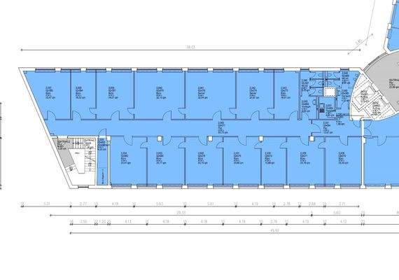 Grundriss 2.OG mit ca. 470 m²