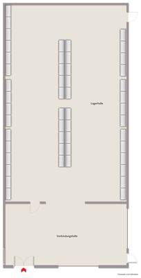 angebaute Verbindungs- und Lagerhalle (ca. 343 m²)