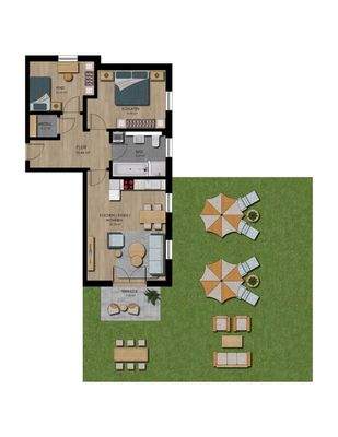 Grundriss Wohnung 1 EG