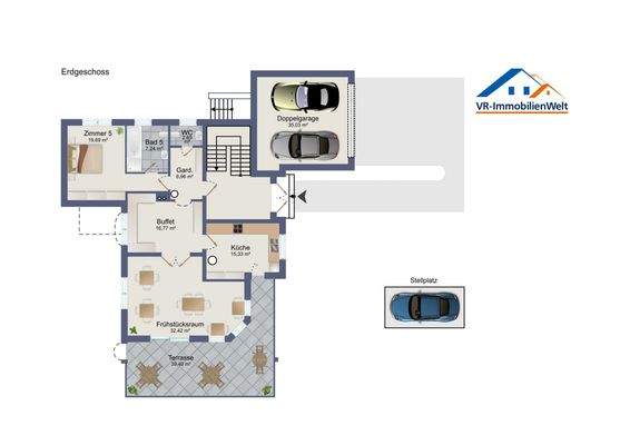 Grundriss Pension Erdgeschoss