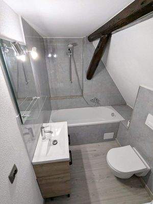 Badezimmer im Dachgeschoss
