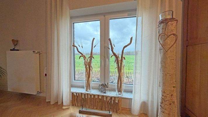 Blick aus dem Wohnzimmer