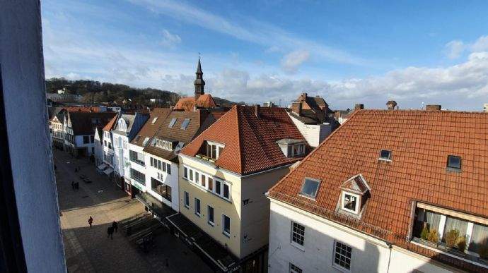 Ausblick links französischer Balkon