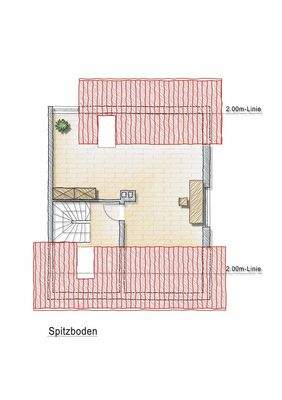 Grundriss Spitzboden