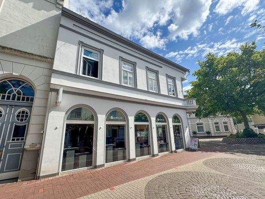 Seitliche Hausansicht