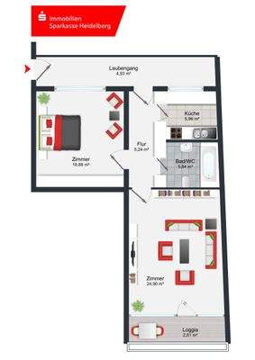 Grundriss 1. Obergeschoss