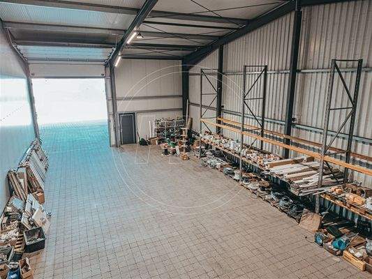 Die Lagerhalle mit 200qm