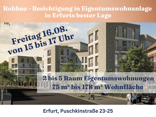 Rohbau- Besichtigung in Eigentumswohnanlage in Erf