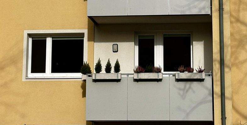 Blick auf das WZ+Balkon