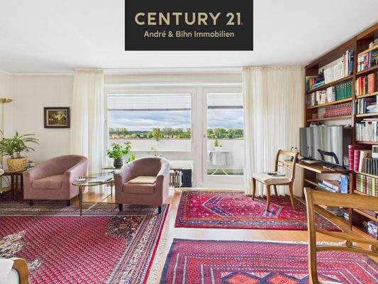 Wohnbereich mit Rheinblick