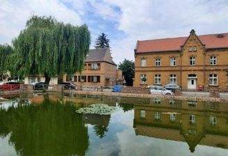 Ansicht vom Stadtzentrum mit MFH