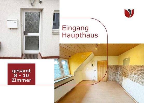 Haupthaus - Eingang und Raum 1. OG