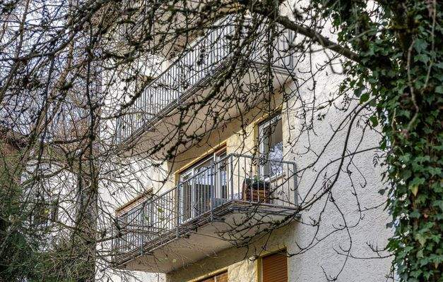 Blick auf den Balkon