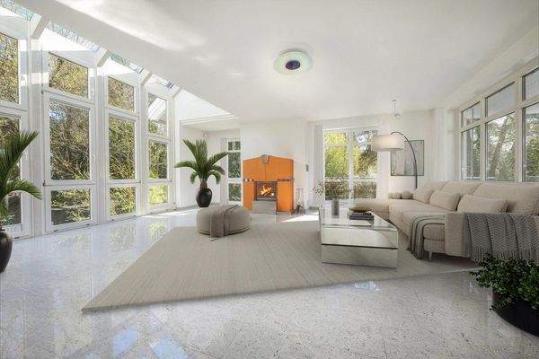 Wohnbereich virtuell möbliert