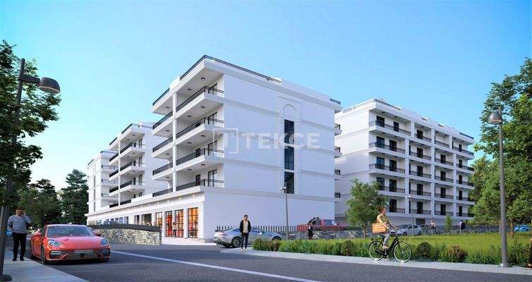 Stylish City View Flats in a Complex with Pool in Bursa