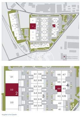 Lageplan Hallenflächen