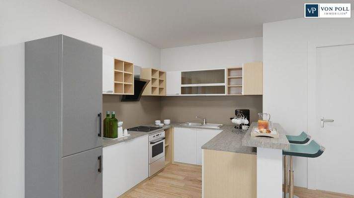 Ansicht Wohnen / Essen / Kochen