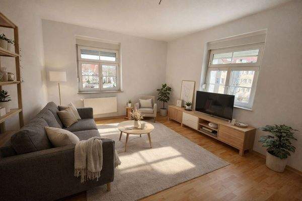 Wohnzimmer Ki möbliert