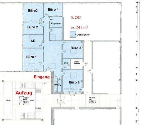 Grundriss 245 qm - 3-OG