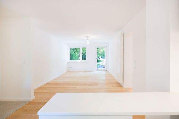 Blick aus der offenen Küche