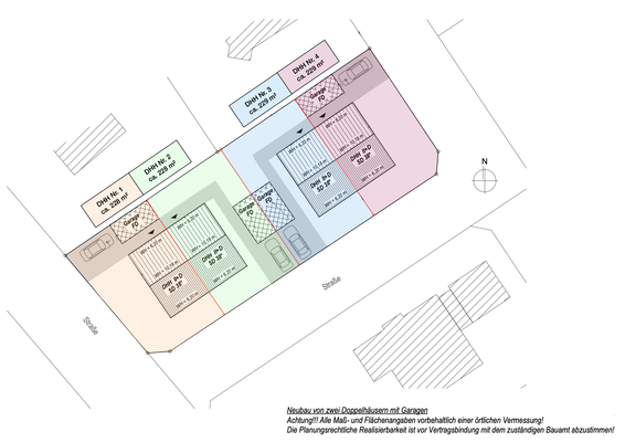Grundstücksplanung 2DH