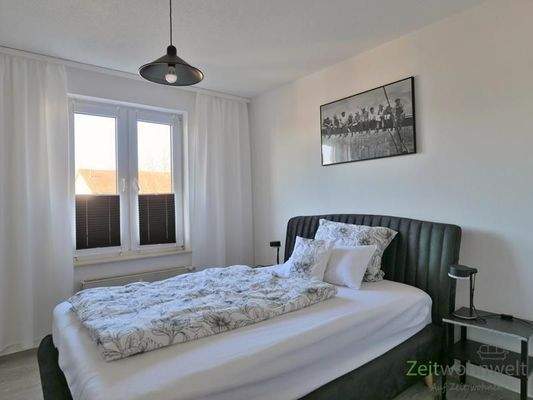 Blick ins Schlafzimmer